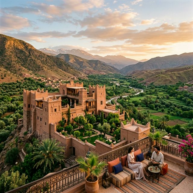 Kasbah Bab Ourika in the Atlas Mountains