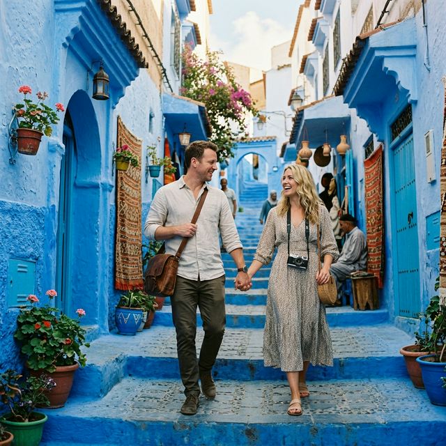 British Couple in Chefchaouen